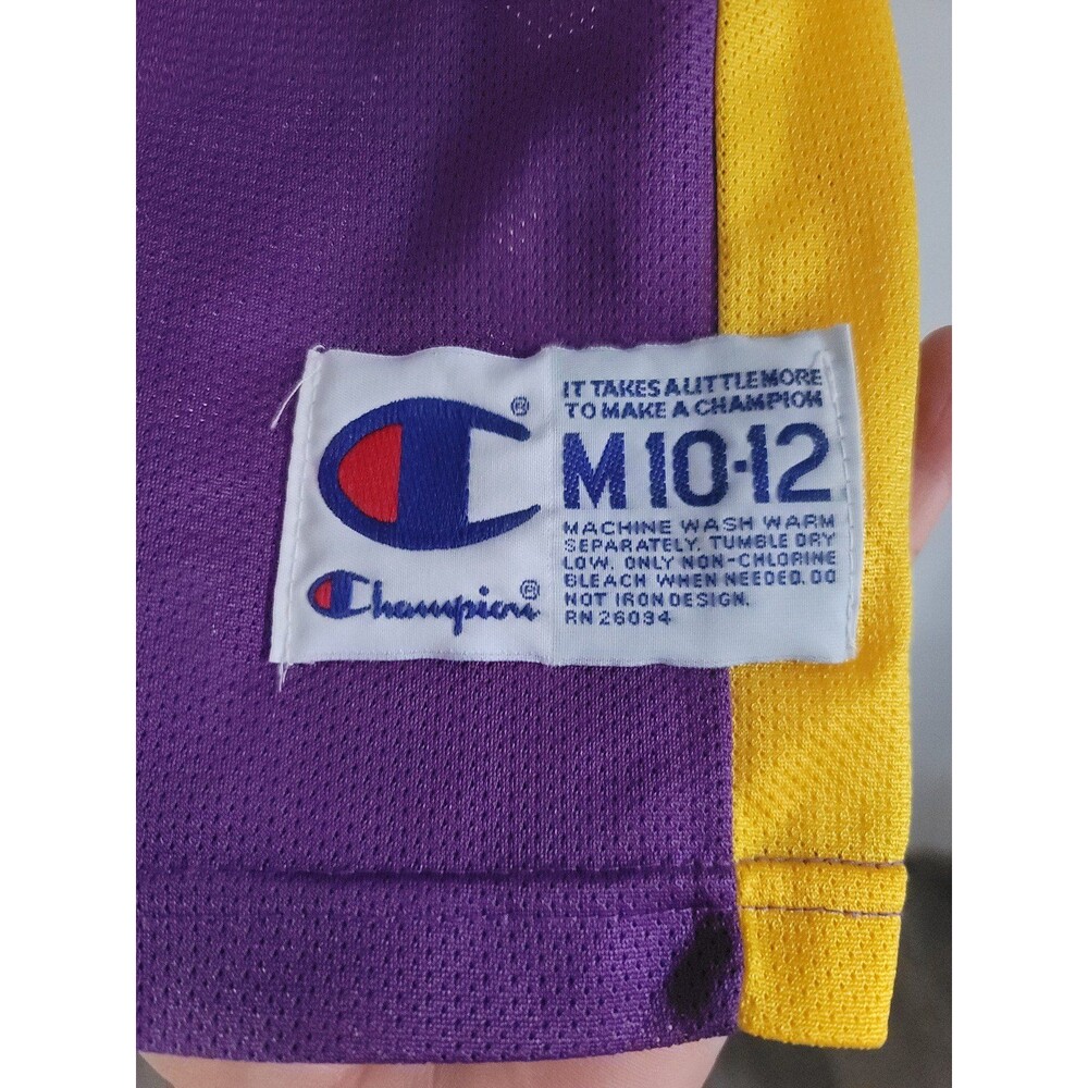 Kobe Bryant #8 Champion Kid’s Jersey Size Medium 10-12 Los Angeles Lakers - Picture 5 of 11